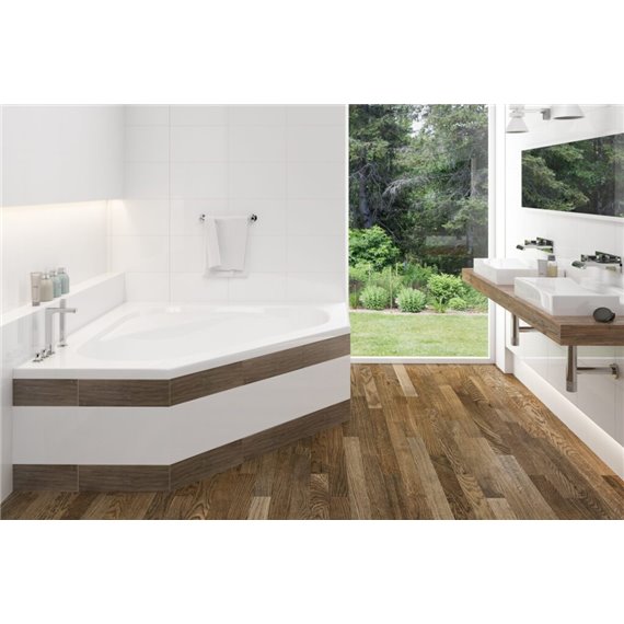 MIROLIN AWS60B1CZ WHITE SOHO 1 CORNER WHIRLPOOL AND BJ AND PC TRIM AND HTR