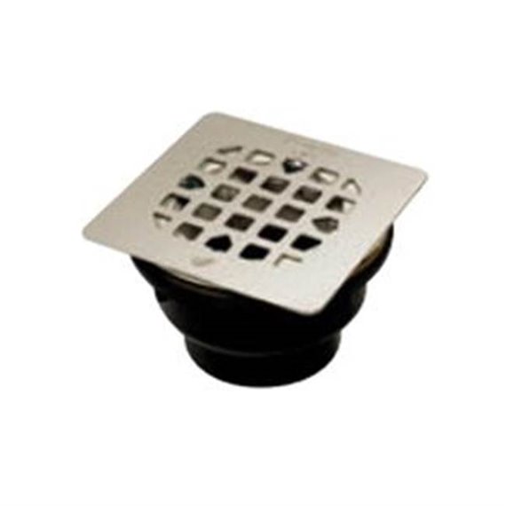 MIROLIN FD3 CHROME FLOOR DRAIN - SQUARE GRILL