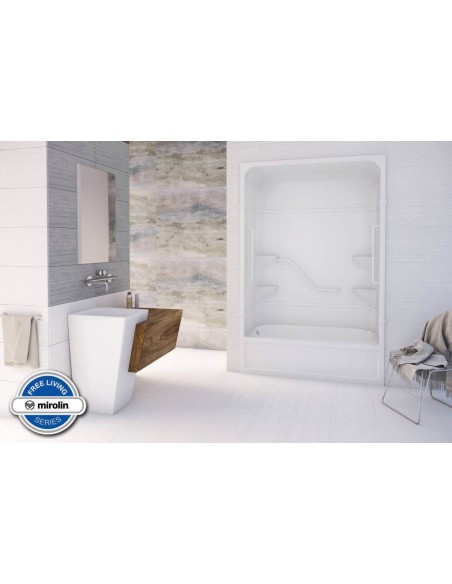 MIROLIN FPL13R1 WHITE FREE LIVING PARKER 16 MULTI WHITE BARS