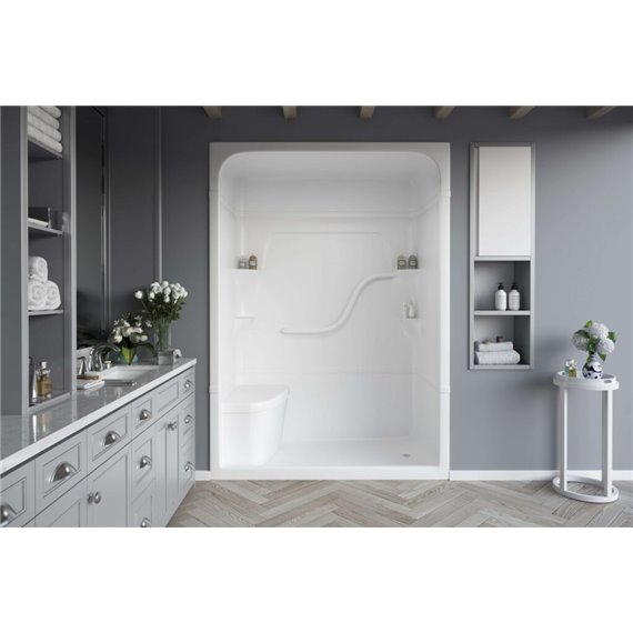 MIROLIN FS5R1 WHITE FL MADISON 5 SHOWER WHITE BARS