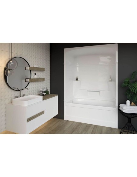 MIROLIN KD53L1 WHITE EMPIRE TUB SHOWER