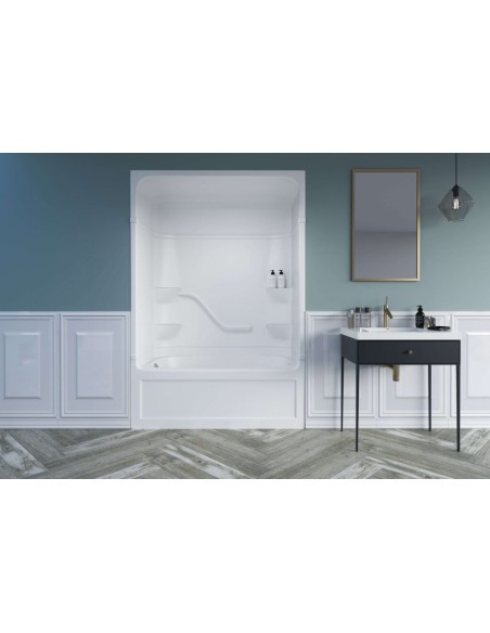 MIROLIN PT523L1 WHITE PARKER 20 MULTI TUB SHOWER