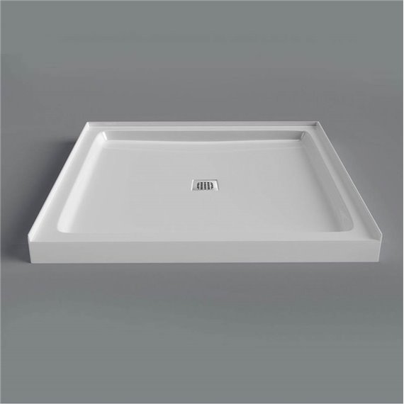 MIROLIN SQD3636A1 WHITE STRADA 36" SQD ALCOVE BASE