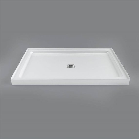 MIROLIN SQD4836A1 WHITE STRADA 48" SQD ALCOVE BASE 