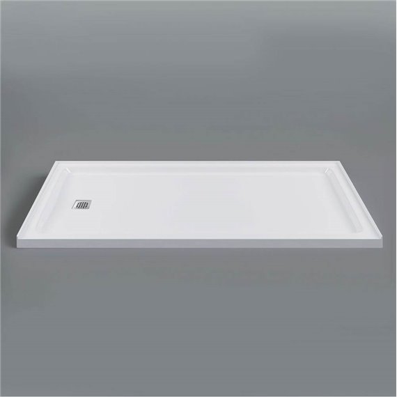 MIROLIN SQD6032LA1 WHITE STRADA 60" SQD ALCOVE BASE