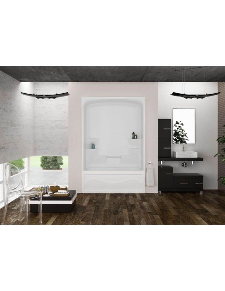 MIROLIN TS5L1 WHITE LIBERTY TUB SHOWER