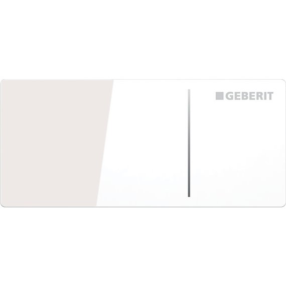 GEBERIT 115.630.SI.1 REMOTE FLUSH ACTUATION TYPE 70 FOR DUAL FLUSH FOR SIGMA CONCEALED CISTERN 12 CM WHITE GLASS