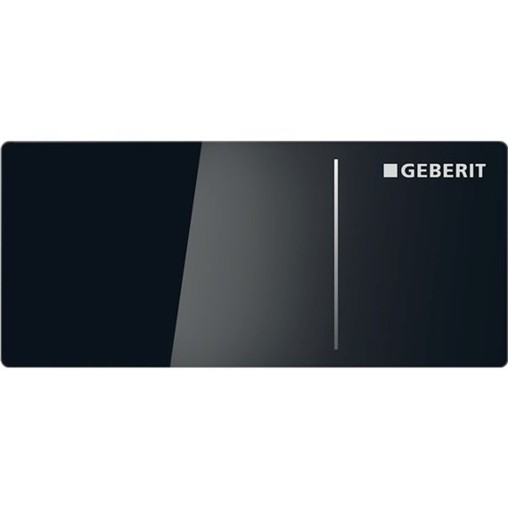 GEBERIT 115.630.SJ.1 REMOTE FLUSH ACTUATION TYPE 70 FOR DUAL FLUSH FOR SIGMA CONCEALED CISTERN 12 CM BLACK GLASS