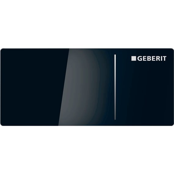 GEBERIT 115.635.SJ.1 REMOTE FLUSH ACTUATION TYPE 70 FOR DUAL FLUSH FOR SIGMA CONCEALED CISTERN 8 CM BLACK GLASS