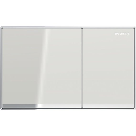 GEBERIT 115.640.JL.1 ACTUATOR PLATE SIGMA60 FOR DUAL FLUSH SURFACE-EVEN SAND GREY MIRRORED BRIGHT CHROME-PLATED