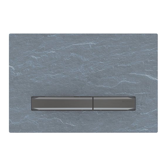 GEBERIT 115.671.JM.2 ACTUATOR PLATE SIGMA50 FOR DUAL FLUSH METAL COLOUR BLACK CHROME BLACK CHROME MUSTANG SLATE