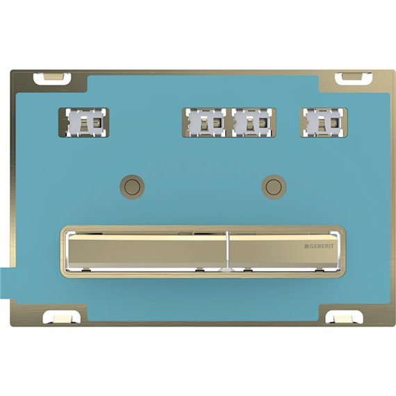 GEBERIT 115.672.00.2 ACTUATOR PLATE SIGMA50 FOR DUAL FLUSH METAL COLOUR BRASS BRASS CUSTOMISED