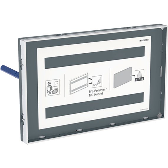 GEBERIT 115.697.00.1 COVER PLATE SIGMA SURFACE-EVEN WITH SIGHT FRAME