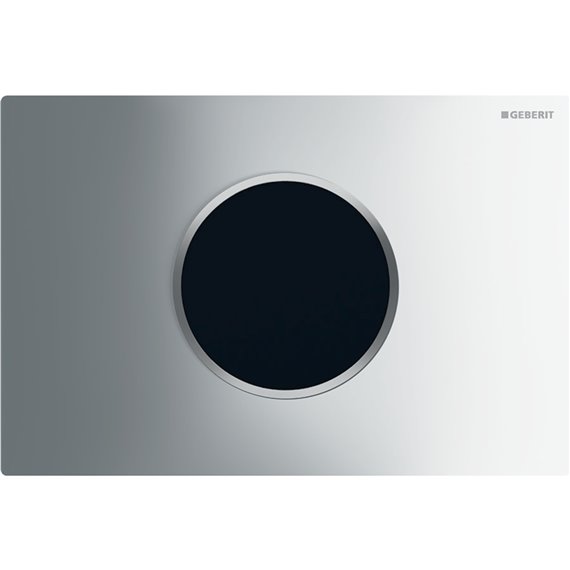 GEBERIT 115.907.KH.1 WC FLUSH CONTROL WITH DUAL FLUSH ACTUATOR PLATE SIGMA10 CHROME