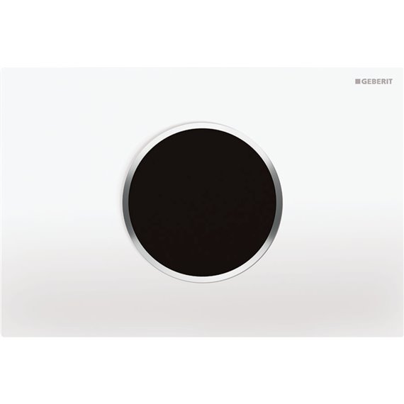 GEBERIT 115.907.KJ.1 WC FLUSH CONTROL WITH DUAL FLUSH ACTUATOR PLATE SIGMA10 WHITE