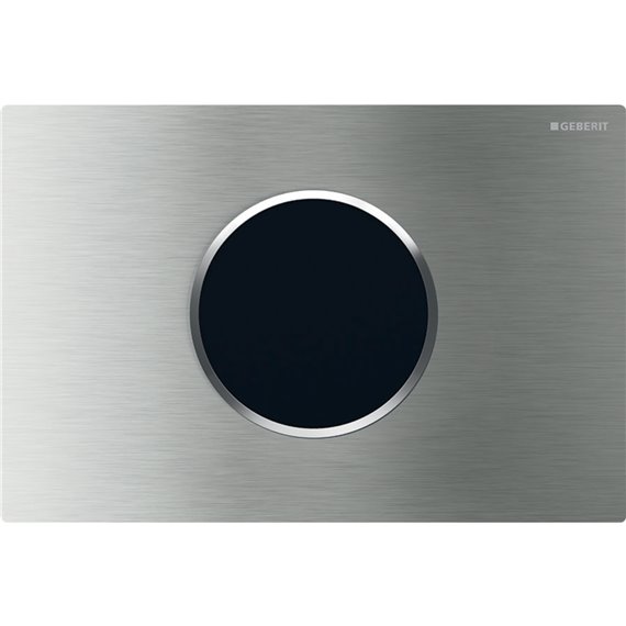 GEBERIT 115.907.SN.6 WC FLUSH CONTROL WITH DUAL FLUSH SIGMA10 ACTUATOR PLATE BRUSHED