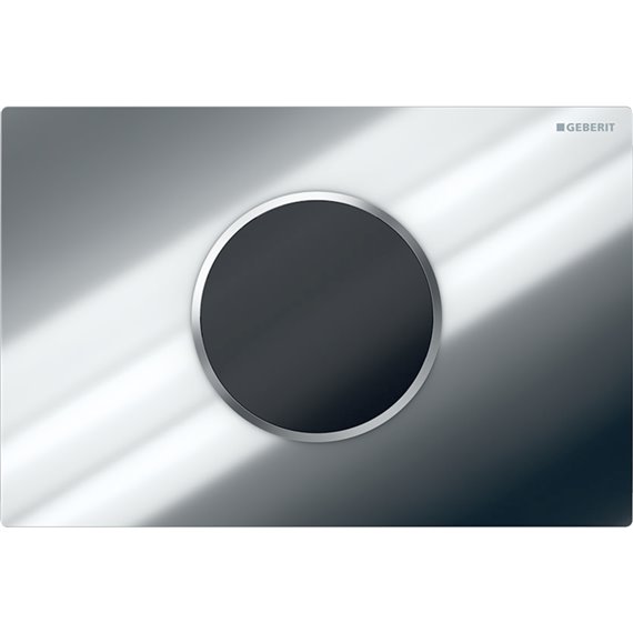 GEBERIT 115.908.KH.1 WC FLUSH CONTROL WITH DUAL FLUSH ACTUATOR PLATE SIGMA10 CHROME