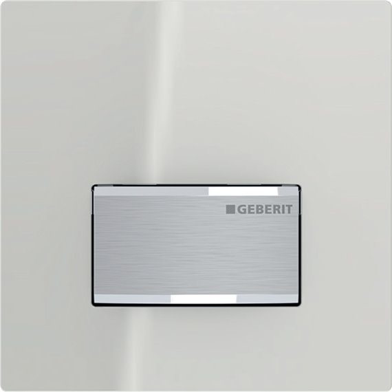 GEBERIT 116.016.JL.5 URINAL FLUSH CONTROL WITH PNEUMATIC FLUSH ACTUATION ACTUATOR PLATE TYPE 50 SAND GREY