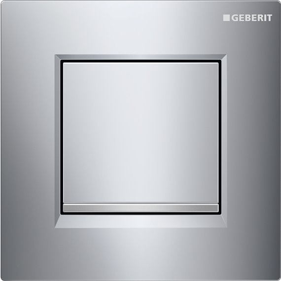 GEBERIT 116.017.KH.1 URINAL FLUSH CONTROL WITH PNEUMATIC FLUSH ACTUATION ACTUATOR PLATE TYPE 30 BRIGHT