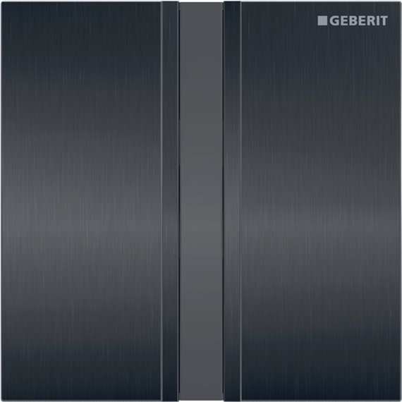 GEBERIT 116.026.QD.1 URINAL FLUSH CONTROL WITH COVER PLATE TYPE 50 BLACK CHROME