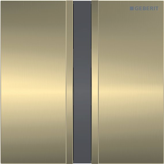 GEBERIT 116.026.QF.1 URINAL FLUSH CONTROL WITH ELECTRONIC FLUSH ACTUATION MAINS OPERATION COVER PLATE TYPE 50 BRASS