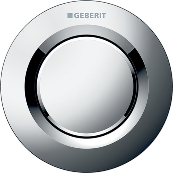 GEBERIT 116.040.21.1 REMOTE FLUSH ACTUATION TYPE 01 PNEUMATIC FOR SINGLE FLUSH CONCEALED ACTUATOR BRIGHT CHROME-PLATED