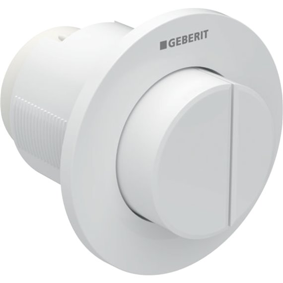 GEBERIT 116.044.11.1 REMOTE FLUSH ACTUATION TYPE 01 PNEUMATIC FOR DUAL FLUSH CONCEALED ACTUATOR PROTRUDING WHITE ALPINE
