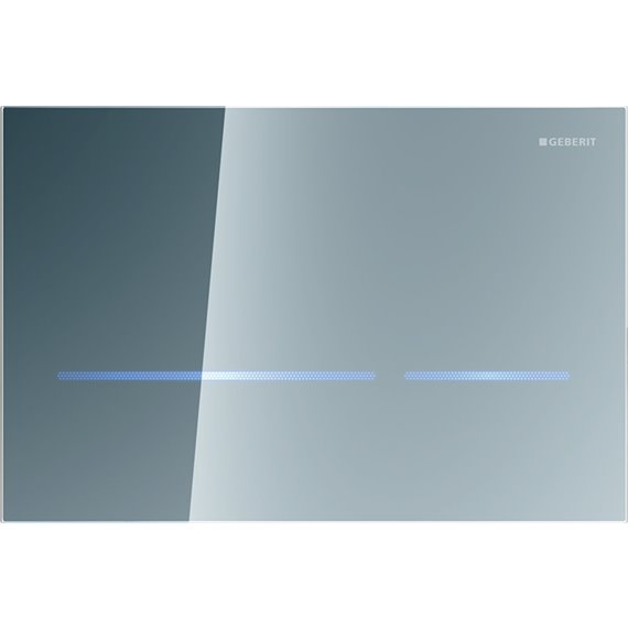 GEBERIT 116.090.SM.1 WC FLUSH CONTROL WITH DUAL FLUSH ACTUATOR PLATE SIGMA80 TOUCHLESS GLASS