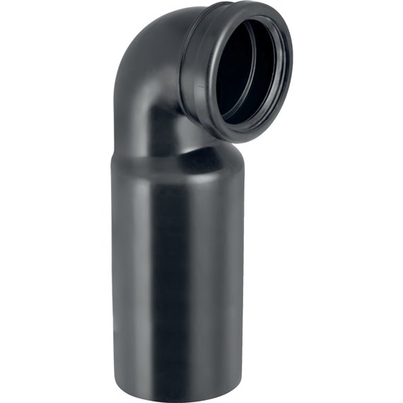 GEBERIT 241.899.00.1 PE CONNECTION BEND 90 DEGREES WITH LIP SEAL EXTENDED
