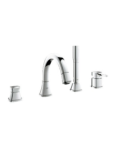 GROHE 19936 Grandera Roman Tub Filler Single Handle Personalized Hand Shower Chrome