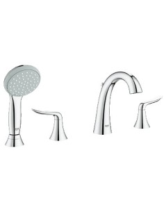 GROHE 25164 Agira 4 Hole Roman Tub Filler w Handshower