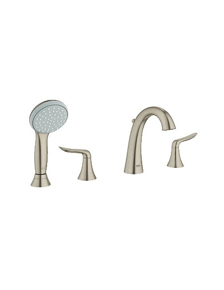 GROHE 25164 Agira 4 Hole Roman Tub Filler w Handshower