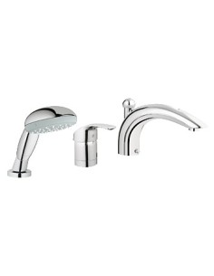 GROHE 32644 Eurosmart 3-Hole Roman Tub Filler wHndshwr