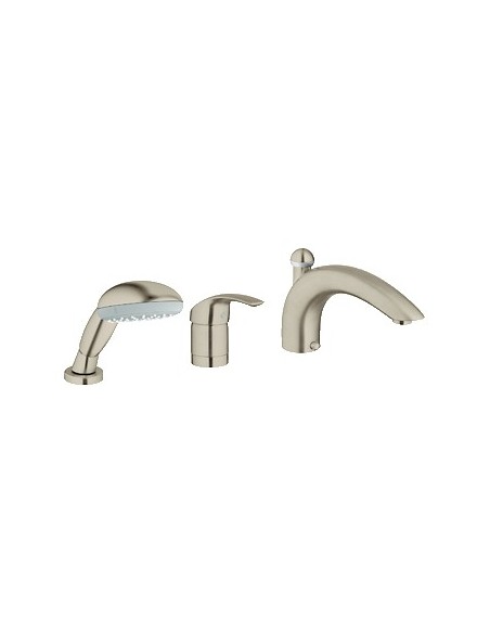 GROHE 32644 Eurosmart 3-Hole Roman Tub Filler wHndshwr