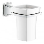 Grohe 40626 Grandera Ceramic Tumbler with Holder