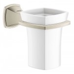 Grohe 40626 Grandera Ceramic Tumbler with Holder