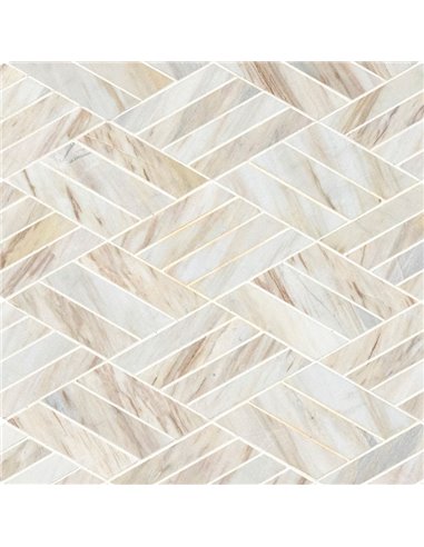 MSI Angora Rhombus Herringbone Polished Tile - Box