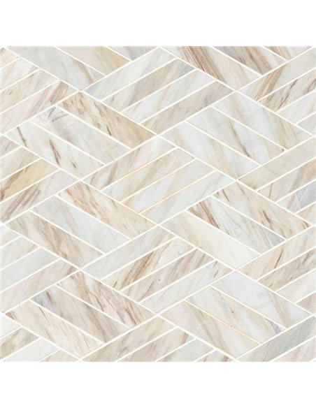 MSI Angora Rhombus Herringbone Polished Tile - Box