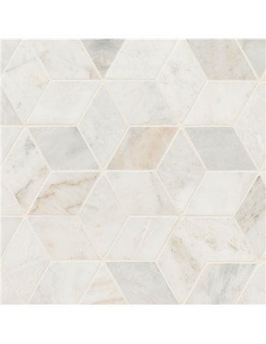 MSI Arabescato Venato White Cube Honed Marble Tile - Box