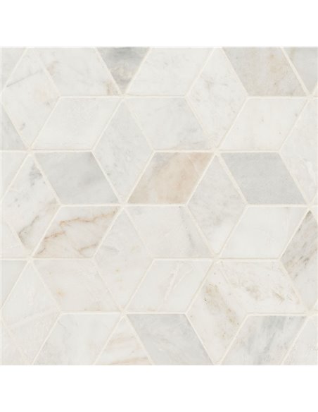 MSI Arabescato Venato White Cube Honed Marble Tile - Box
