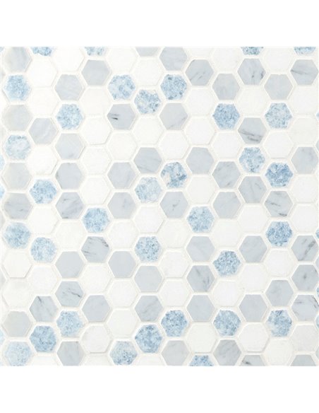 MSI Azula Hex Polished Mosaic Tile - Box