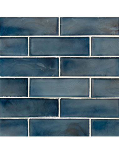 MSI Blue Shimmer 2X6 Subway Tile - Box