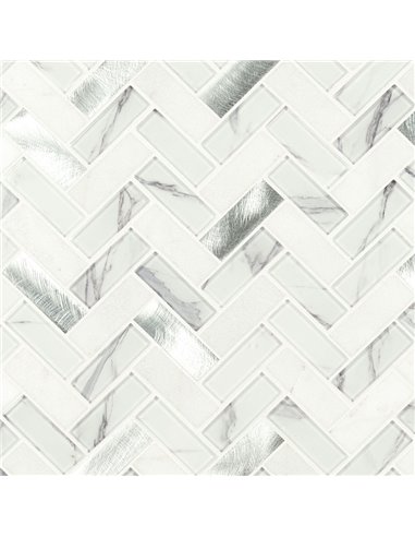 MSI Bytle Bianco Herringbone Tile - Box