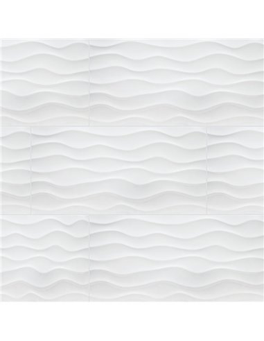 MSI Dymo Wavy White 3D Wall Tile 12X24 - Box