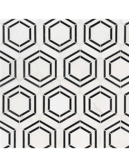 MSI Georama Nero Geometric Tile - Box