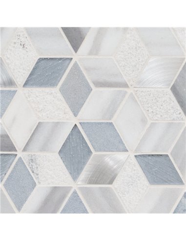 MSI Harlow Cube Pattern Mosaic Tile - Box