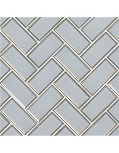 MSI Ice Bevel Herringbone 8mm Backsplash Tile - Box