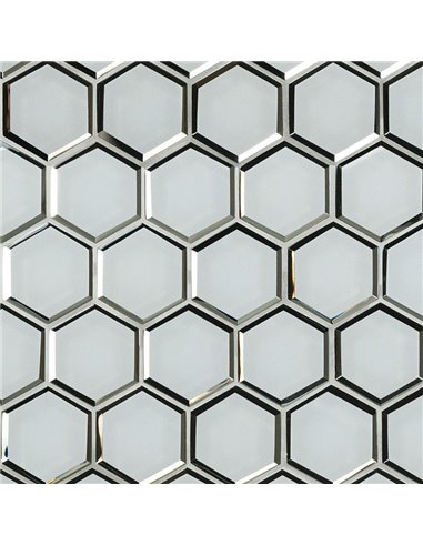 MSI Ice Beveled 3" Hexagon Mosaic Tile - Box