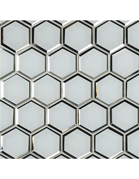 MSI Ice Beveled 3" Hexagon Mosaic Tile - Box