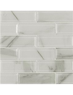 MSI Ivory Amber Beveled Subway Tile - Box